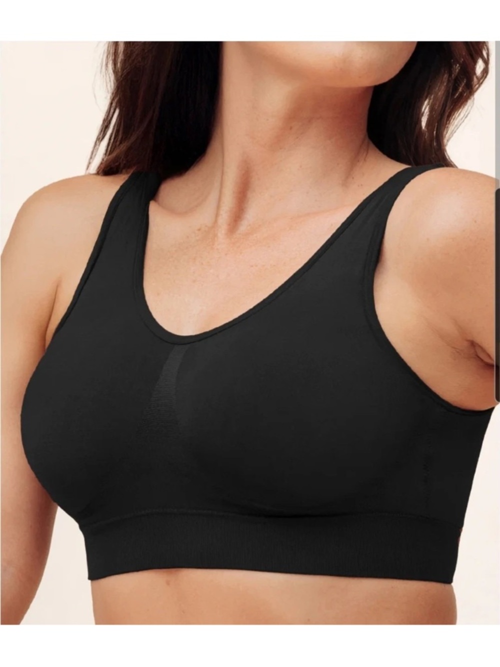 Truekind Everyday Throw on Wireless Bralette Black New Comfort Bra Sz S